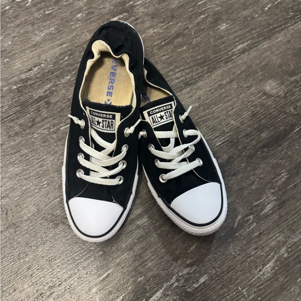 Black and White Converse Sneakers
